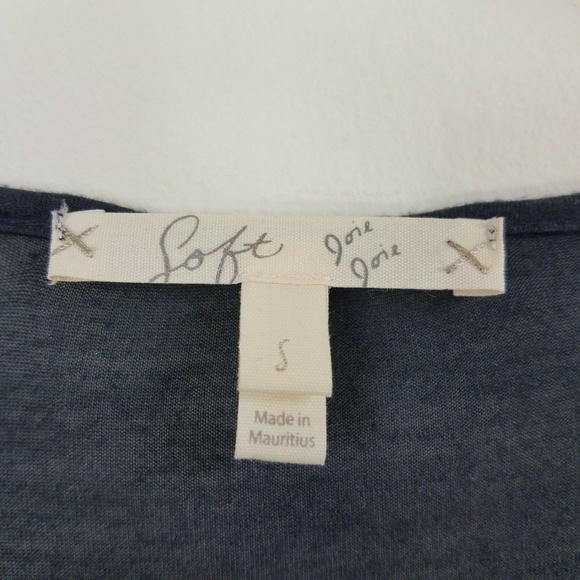 JOIE SOFT Pleated 3/4 Sleeve Grey Blouse Size S - Picture 7 of 8